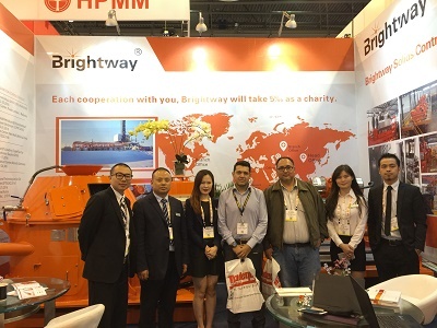 the customer Visit to the Booth of Brightway