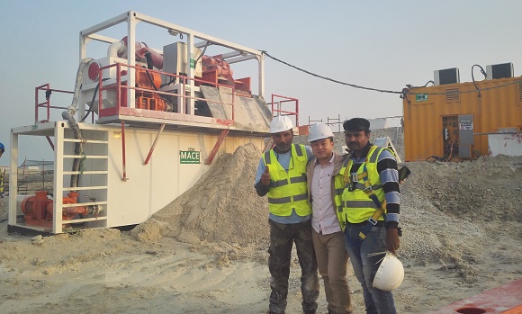180m³ 顶管施工泥水分离系统卡塔尔项目