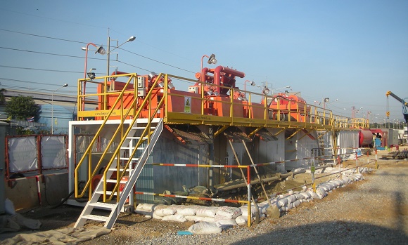 240m3/h泥浆回收系统泰国项目现场